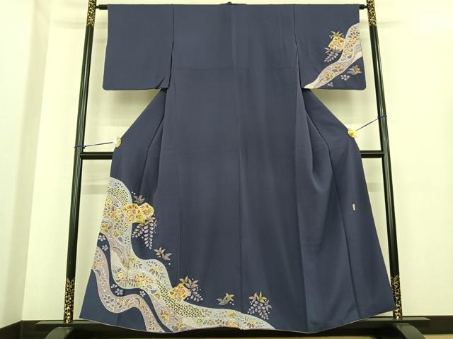 平和屋着物●越後十日町の一流染匠　桐屋・翠山工房　訪問着　辻が花　絞り　やまと誂製　金彩　正絹　逸品　AABD9832ph 平和屋着物○越後十日町の一流染匠 桐屋・翠山工房 訪問