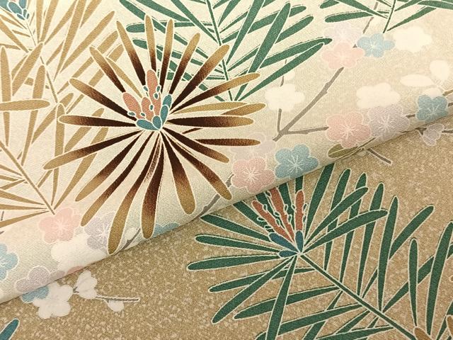 平和屋着物●訪問着 枝花文 暈し染め 正絹 逸品 AABF0246fy
