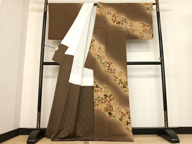 平和屋着物●佐久間照雄 訪問着 辻が花 暈し染め 正絹 逸品 AABF0265fy