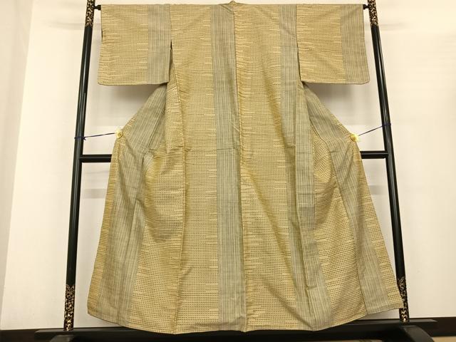 平和屋着物●上質な紬 間道 正絹 逸品 AABF0275fy