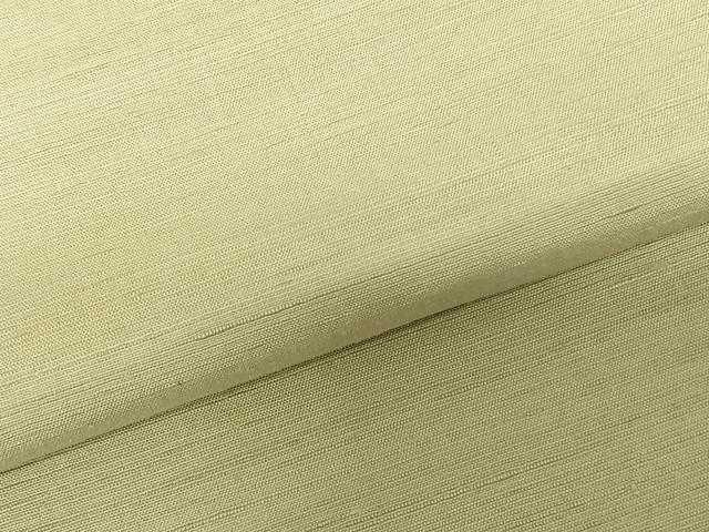 平和屋着物●上質な紬 色無地 女郎花色 正絹 逸品 AABF0282fy