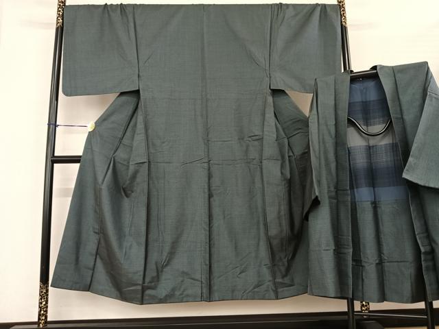 平和屋着物●男性 本場大島紬 アンサンブル 100亀甲 総詰め 正絹 逸品 AABF0317fy