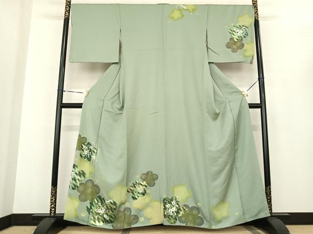 平和屋着物●訪問着 舞花文 金彩 正絹 逸品 未使用 AABF0337fy