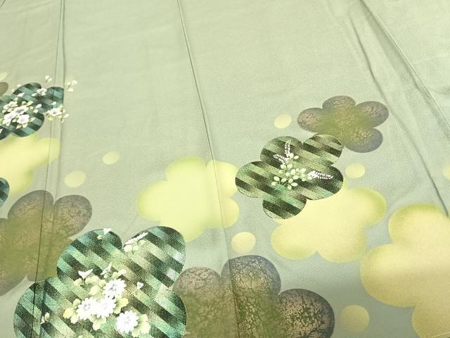 平和屋着物●訪問着 舞花文 金彩 正絹 逸品 未使用 AABF0337fy