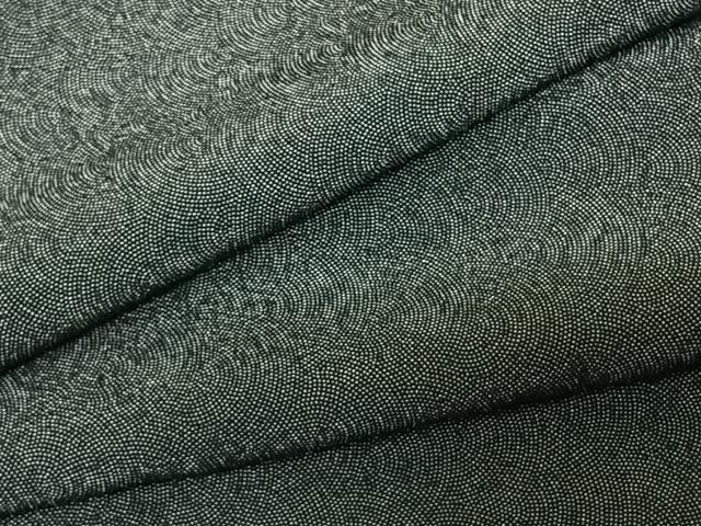 平和屋着物●江戸小紋　鮫小紋柄　正絹　逸品　AABG5328cs 平和屋着物○本草木染作家 圓啓 江戸小紋 鮫小紋柄 正絹 逸品 未使用