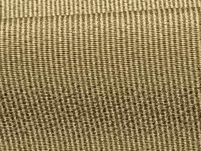 平和屋着物●横井孝章 江戸小紋 万筋 茶色×灰色 正絹 逸品 AABF0346fy