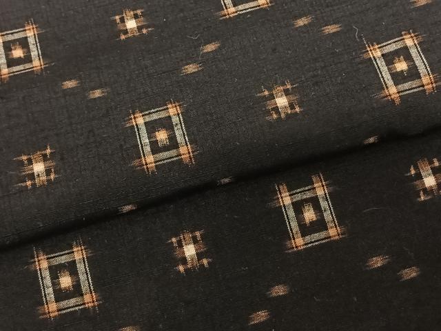 平和屋着物●上質な紬 琉球絣 正絹 逸品 AABF0364fy