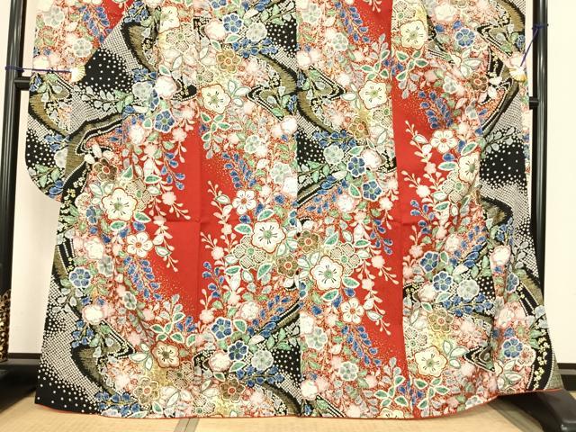 平和屋着物●豪華振袖 辻が花 金彩 正絹 逸品 AABF0376fy