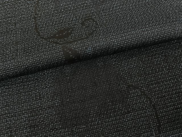 平和屋着物●上質な紬 100亀甲 雪輪唐草文 正絹 逸品 AABF0435fy