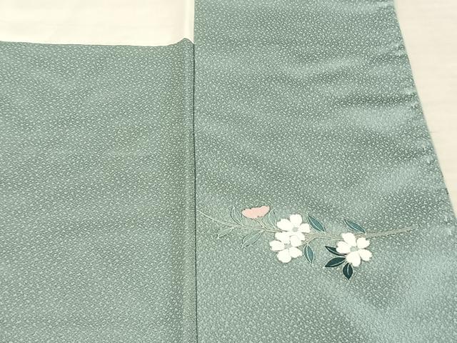 平和屋着物●訪問着 友禅 作家物 枝花文 暈し染め 正絹 逸品 AABF0448fy