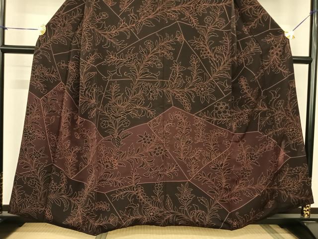 平和屋着物●訪問着 刺繍 切嵌花文 正絹 逸品 AABF0493fy