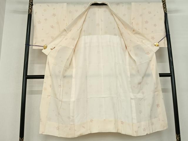平和屋着物●長襦袢 無双仕立て 舞桜文 ますいわ屋扱い 正絹 逸品 AABF0510fy