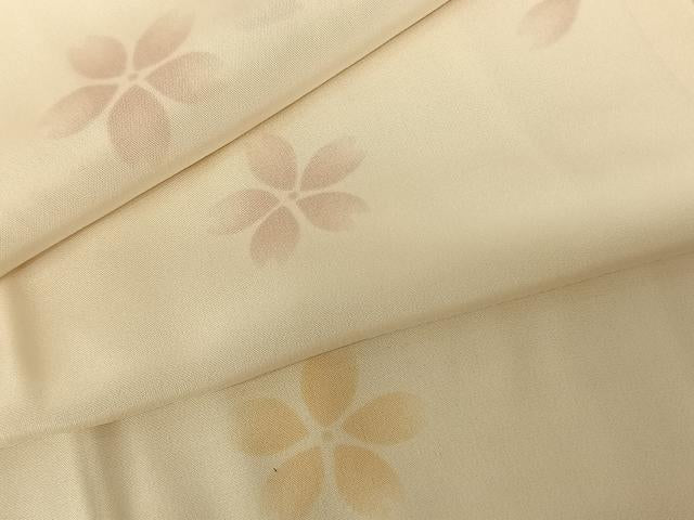 平和屋着物●長襦袢 無双仕立て 舞桜文 ますいわ屋扱い 正絹 逸品 AABF0510fy