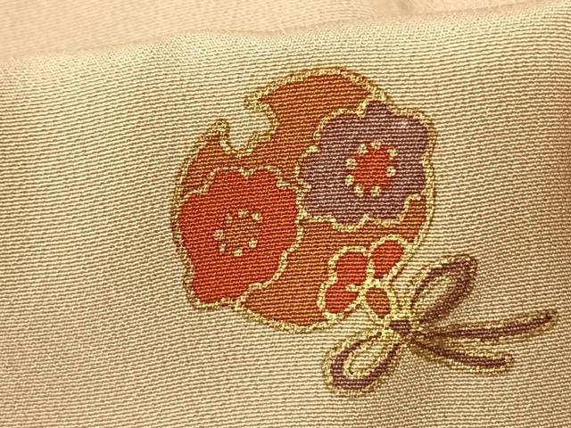 平和屋着物●長襦袢 無双仕立て 鈴 金彩 正絹 逸品 未使用 AABF0515fy