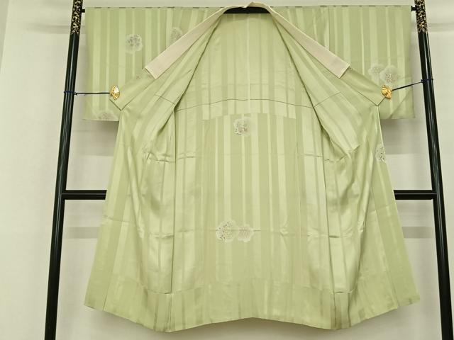 平和屋着物●長襦袢 無双仕立て 清粋染 舞花文 正絹 逸品 AABF0524fy