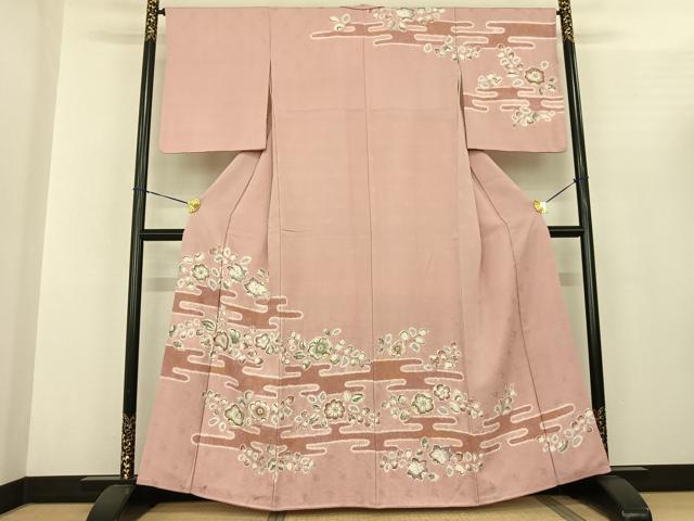 平和屋着物●訪問着 辻が花 暈し染め 金彩 正絹 逸品 AABF0534fy