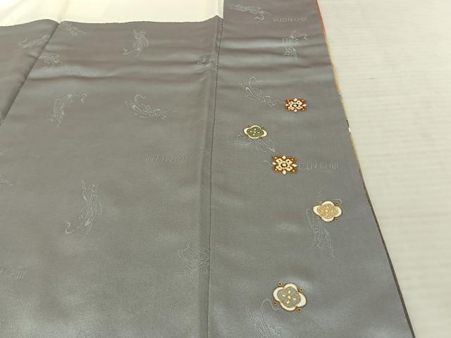平和屋着物●世界的友禅作家 千地泰弘 訪問着 草花文 暈し染め 金彩 正絹 逸品 AABF0563fy