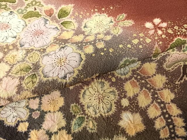 平和屋着物●訪問着 作家物 絞り 辻が花 暈し染め 金彩 健勝苑扱い 正絹 逸品 AABF0565fy
