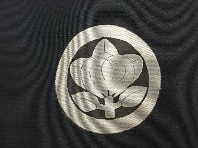 平和屋着物●男性 黒紋付 正絹 逸品 AABF0595fy