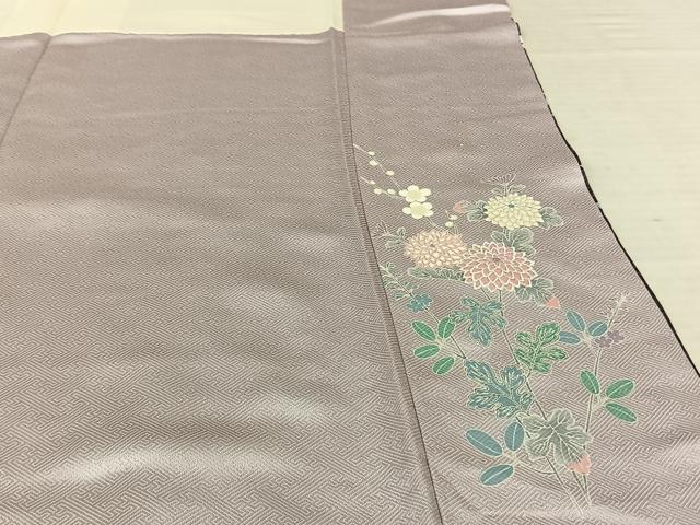 平和屋着物●訪問着 草花文 暈し染め 金彩 正絹 逸品 AABF0602fy