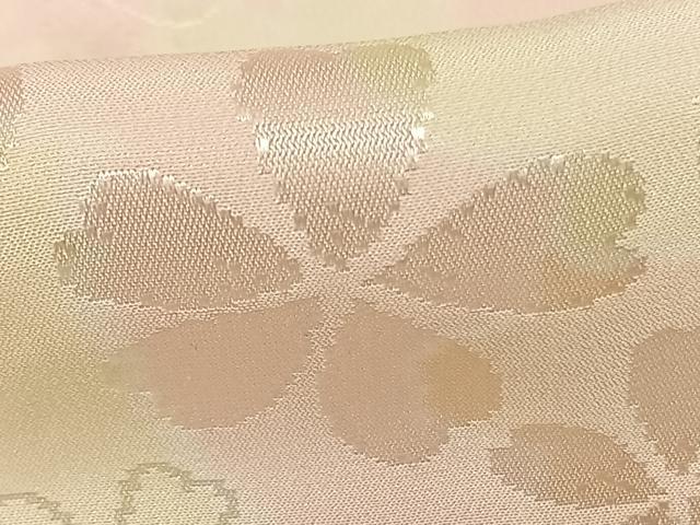 平和屋着物●振袖用長襦袢 無双仕立て 舞桜文 半衿刺繍 すずのき絹絵屋 正絹 逸品 未使用 AABF0649fy
