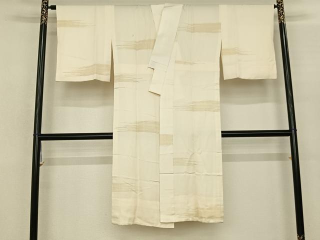 平和屋着物●長襦袢 無双仕立て 横縞 金糸 伊勢丹扱い 正絹 逸品 AABF0670fy