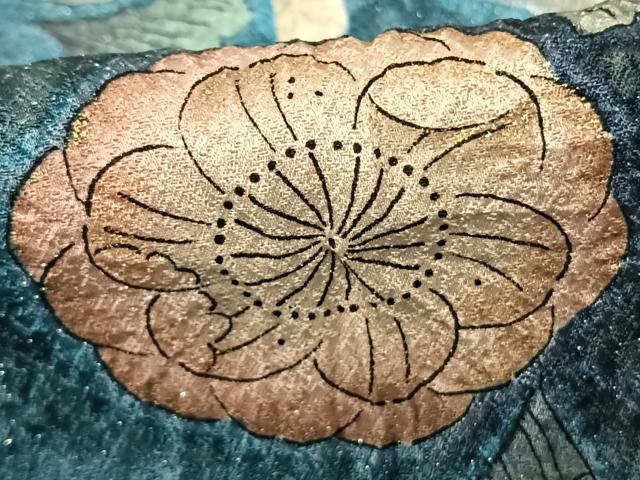 平和屋着物●訪問着 泰常 絞り 辻が花 暈し染め 金彩 銀通し地 正絹 逸品 AABF0681fy