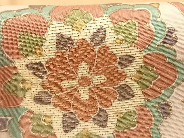 平和屋着物●訪問着 駒刺繍 吉祥花文 金彩 正絹 逸品 AABF0687fy