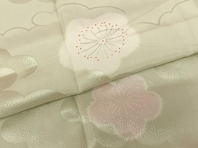 平和屋着物●長襦袢 無双仕立て 舞花文 正絹 逸品 AABF0721fy