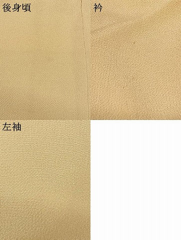 平和屋着物●訪問着 駒刺繍 舞花文 金彩 鬼しぼ縮緬 正絹 逸品 AABF0725fy