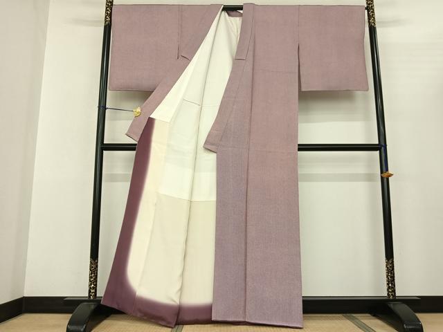 平和屋着物●日本工芸会正会員 藍田正雄の父・藍田春吉 重要無形文化財 人間国宝 伊勢型紙縞彫師 児玉博 江戸小紋 万筋 逸品 AABF0752fy