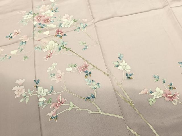 平和屋着物●訪問着 友禅 作家物 枝花文 暈し染め 正絹 逸品 AABF0756fy