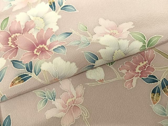 平和屋着物●訪問着 友禅 作家物 枝花文 暈し染め 正絹 逸品 AABF0756fy