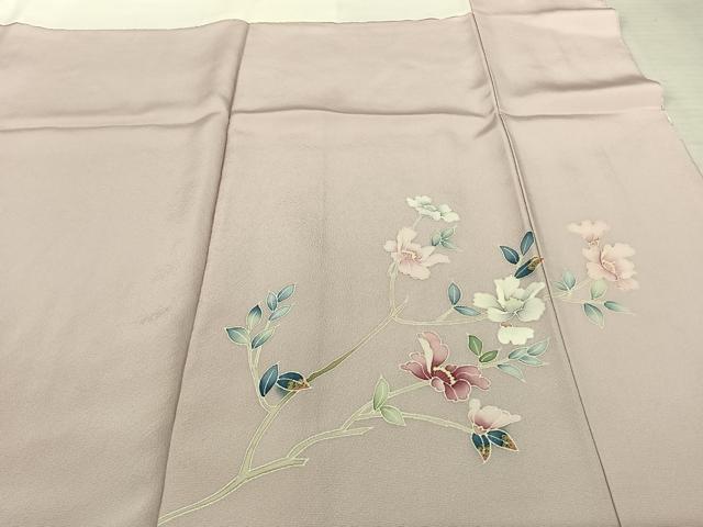 平和屋着物●訪問着 友禅 作家物 枝花文 暈し染め 正絹 逸品 AABF0756fy