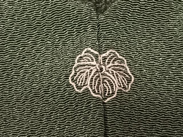 平和屋着物●訪問着 友禅 刺繍 枝花文 暈し染め 金彩 鬼しぼ縮緬 正絹 逸品 AABF0759fy