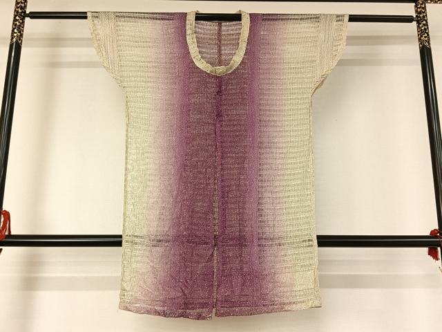 平和屋着物▽袖なし道行コート スリーシーズン 春夏秋 塵除け 霞文 正絹 逸品 AABF0783jh