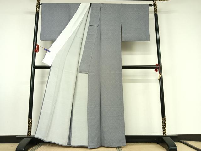 平和屋着物▽江戸小紋 単衣 鮫小紋柄 正絹 逸品 AABF0789jh