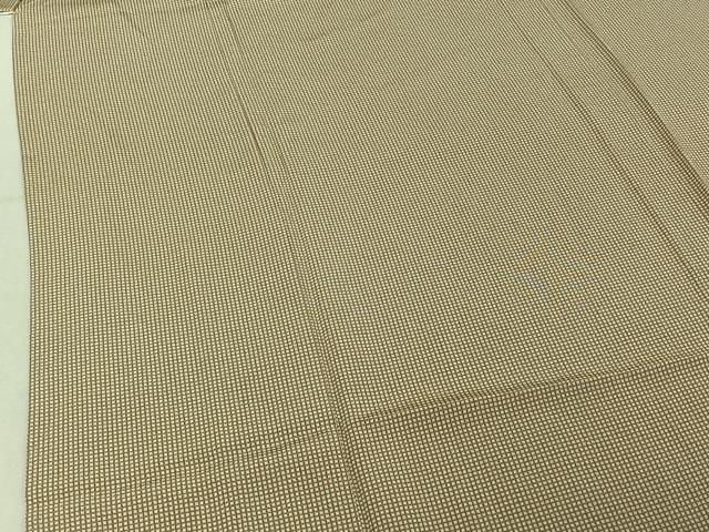 平和屋着物▽江戸小紋 単衣 角通し 反端付き 正絹 逸品 AABF0794jh