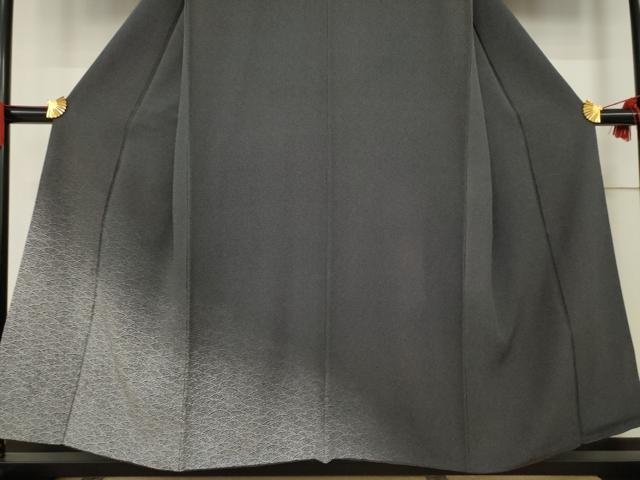 平和屋着物●江戸小紋 訪問着 角通し 青海波 正絹 逸品 AABF0892ck