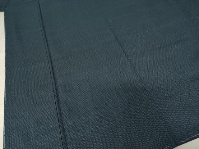 平和屋着物●男性 紬 アンサンブル 亀甲柄 正絹 逸品 AABF0912ck