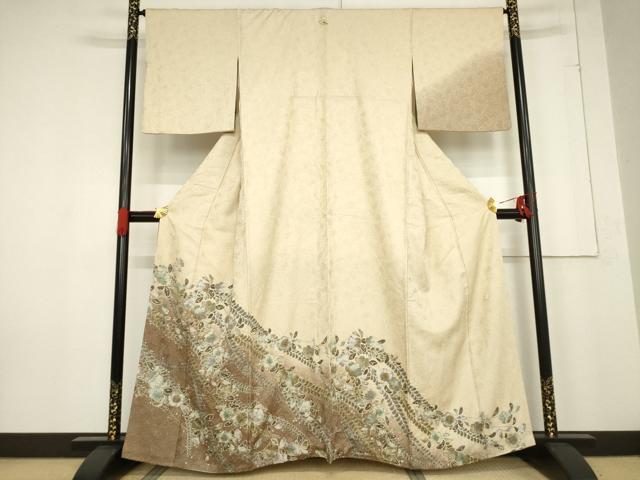 平和屋着物●訪問着 作家物 辻が花 舞花文 暈し染め 正絹 逸品 AABF0914ck