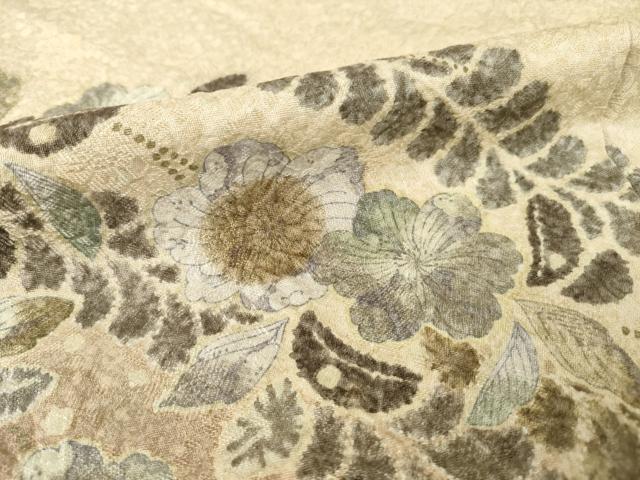 平和屋着物●訪問着 作家物 辻が花 舞花文 暈し染め 正絹 逸品 AABF0914ck