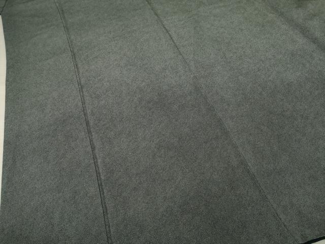 平和屋着物●伝統工芸士 保科土山 江戸小紋 極小鮫小紋柄 黒地 正絹 逸品 AABF0916ck