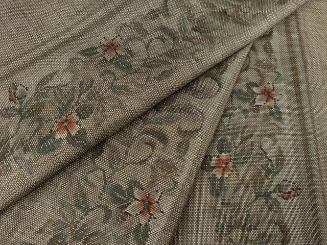 平和屋着物○本場大島紬 カタス9マルキ 花間道 正絹 逸品 AABF0948ck