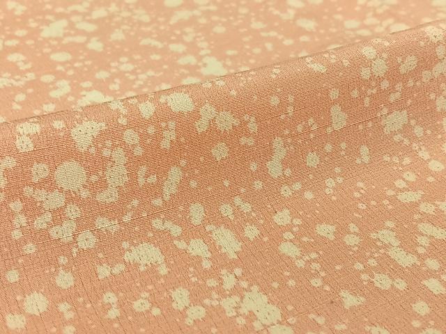平和屋着物▽上質な紬 単衣 霞文 正絹 逸品 AABF0963jh