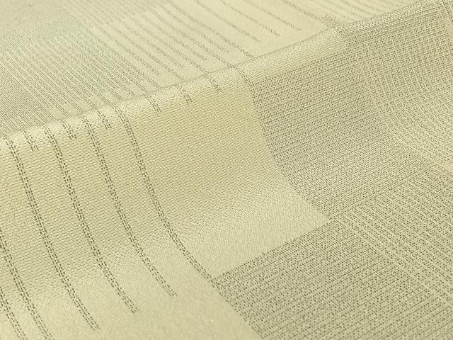 平和屋着物▽本塩沢 単衣 幾何学文様 正絹 逸品 AABF0989jh