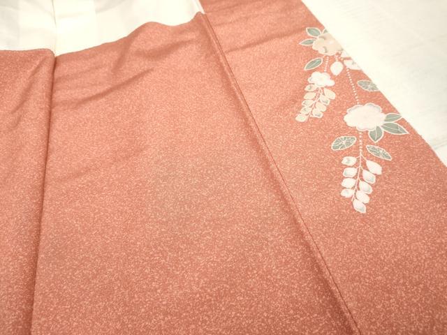 平和屋着物●訪問着 友禅 草花文 暈し染め 金彩 正絹 逸品 未使用 AABF1031cs