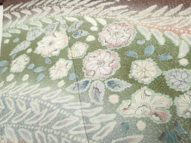 平和屋着物●訪問着 作家物 辻が花 絞り 暈し染め 三越扱い 正絹 逸品 AABF1032cs