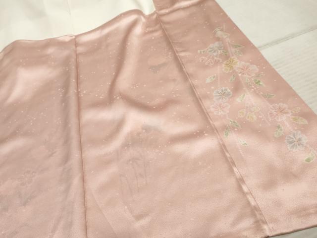 平和屋着物●訪問着 絵夢工房 枝花文 金銀彩 西武百貨店扱い 正絹 逸品 AABF1034cs