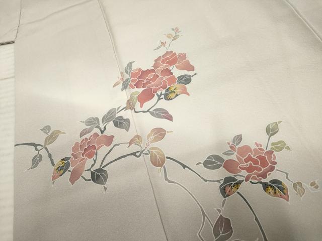 平和屋着物●京加賀友禅 百貫達雄 色留袖 枝花文 暈し染め 正絹 逸品 AABF1039cs